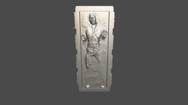 Han Solo In Carbonite 3D Model