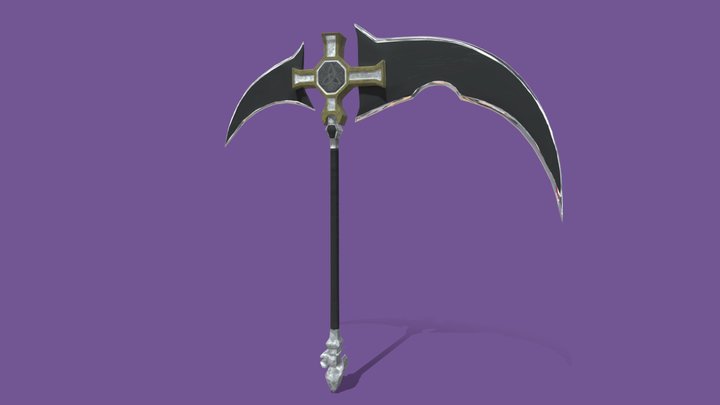 Fantasy Scythe 3D Model