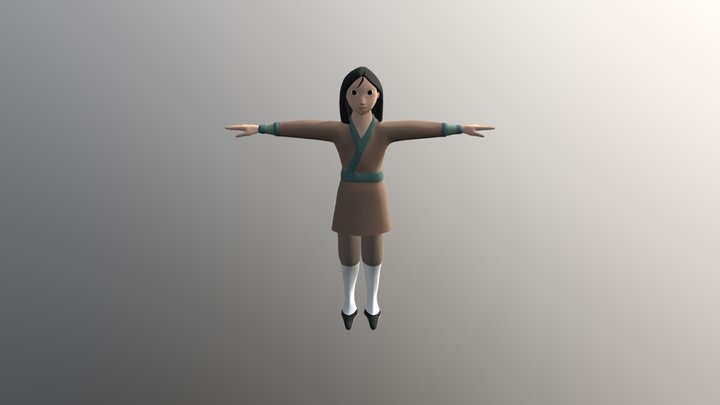 Mulan 3D Model