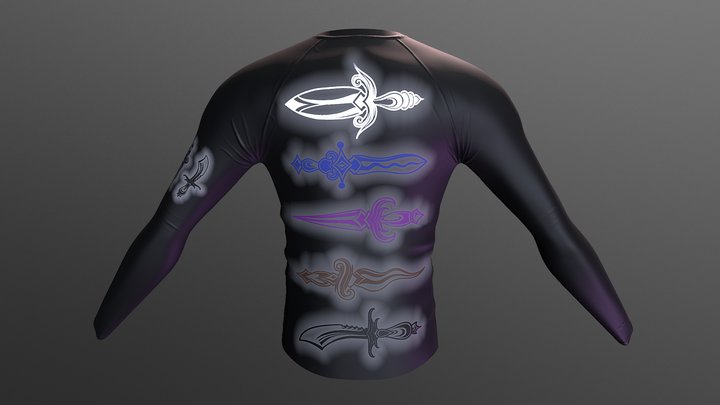 10th Planet Competition Team Rashguard 3D Model