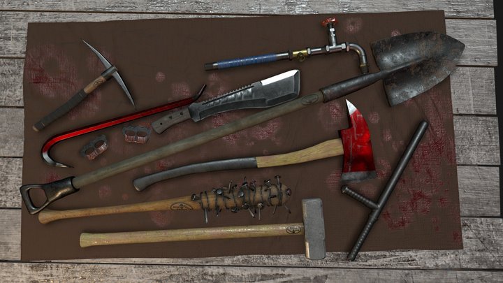 Survival Melee Weapon 3D Model