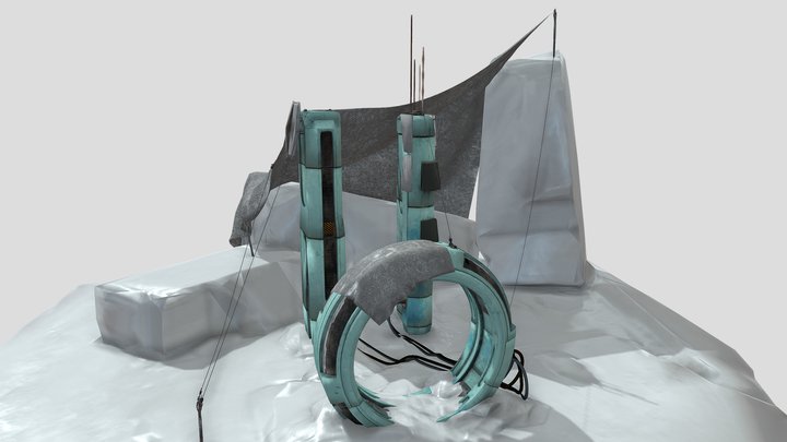 Stylized Teleporter 3D Model