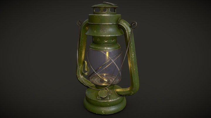 Kerosene lamp 3D Model