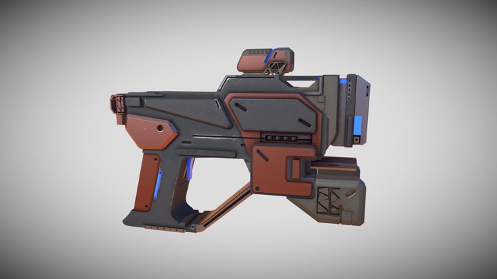 Sci-fi Valorant Gun 3D Model