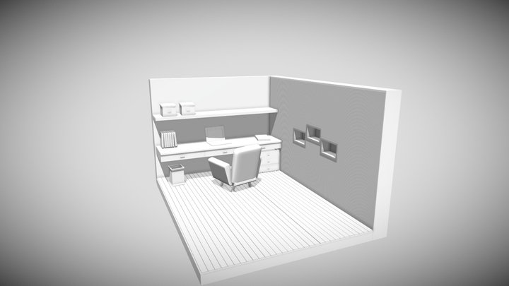 Casual Modern Office - LBS 3D Model