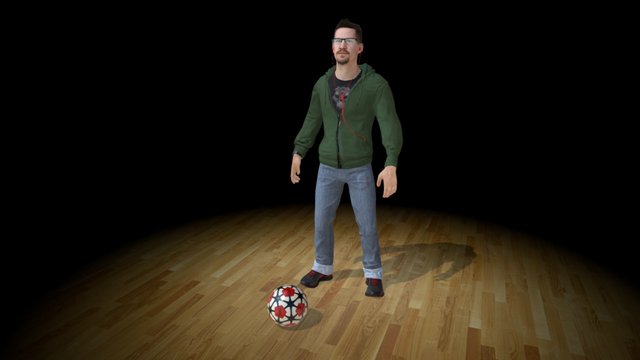 Self-Portrait - Having a ball... 3D Model