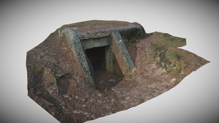 World War 2 Bunker_Gdansk Poland 3D Model