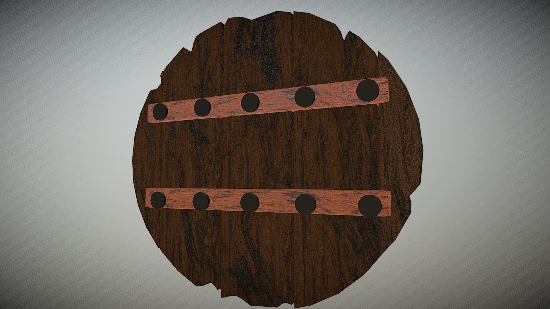 Ancient wooden segmented shield - Download Free 3D model by martiangold ...