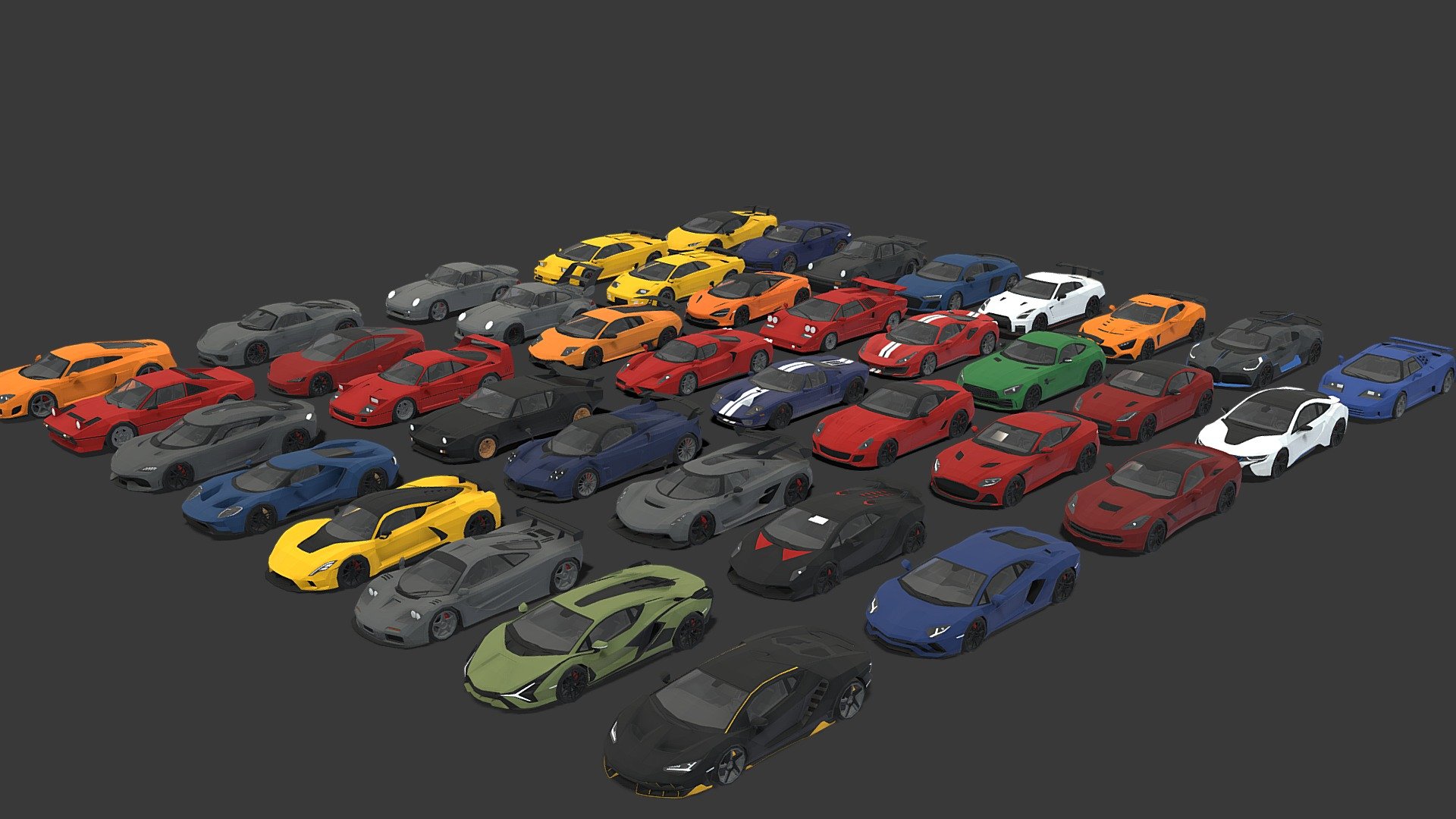 LOW POLY 38 SPORTS PACK - Buy Royalty Free 3D model by Phazan Product ...