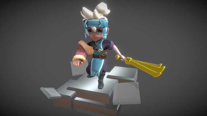 MC Breeze pose base 3D Model