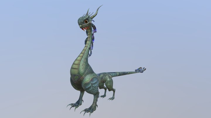 Ogi the Dragon 3D Model