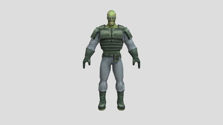 Gamma Spawn (Unused Character) - Hulk 2003 Game 3D Model