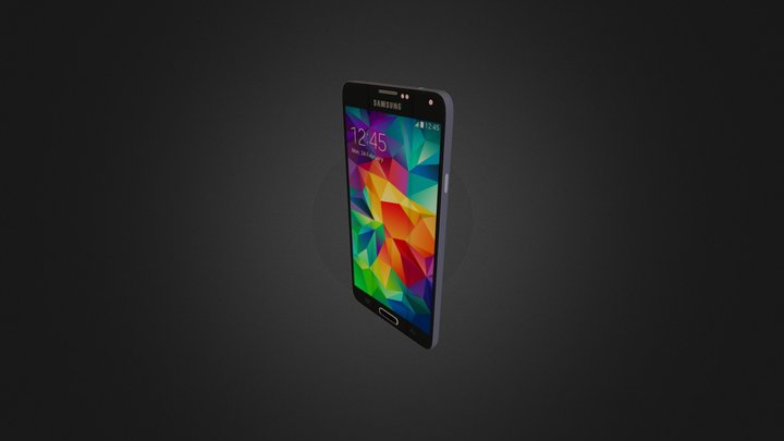 Samsung Galaxy S5 Blue 3D Model