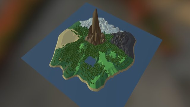 Digital Island 3D Model