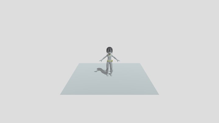 OG, simple anime boy 3D Model