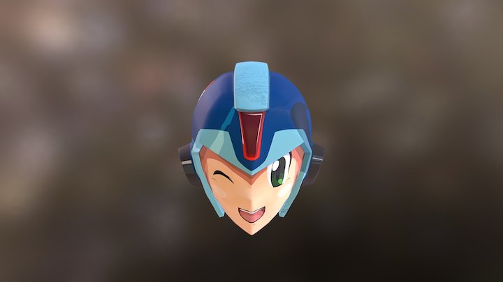 Mega Man Head - Ryan Mitten 3D Model