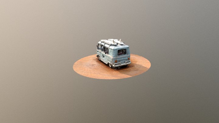 Volkswagen Camper 3D Model Ornament 3D Model