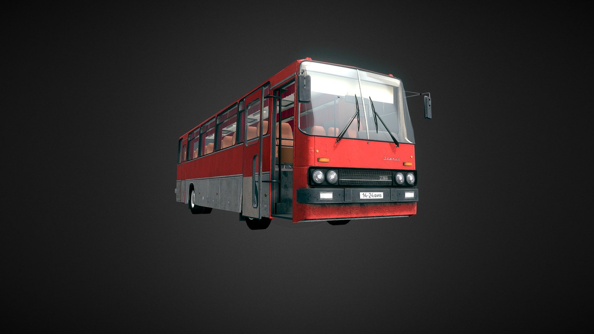 3D model Ikarus bus VR / AR / low-poly