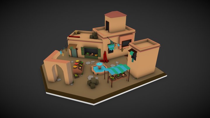 Tintin Diorama 3D Model
