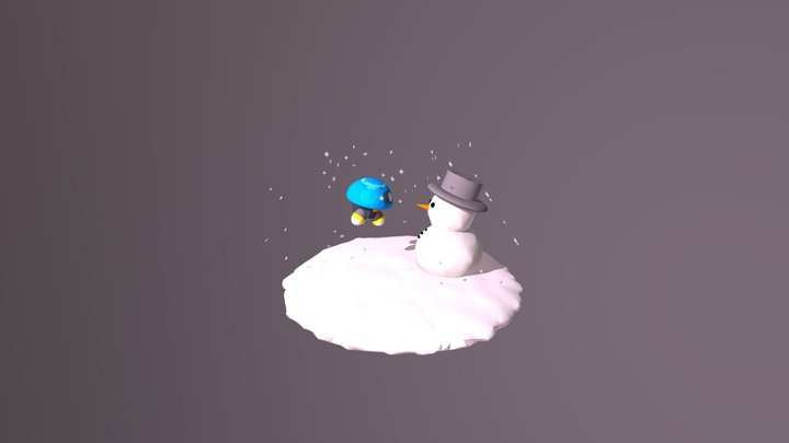 Snowball & Mr. Snowman (Overwatch) 3D Model