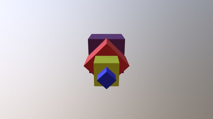 Würfelsculputurbienchens 3D Model