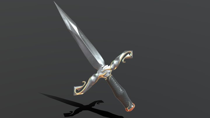 Gothic Stiletto 3D Model