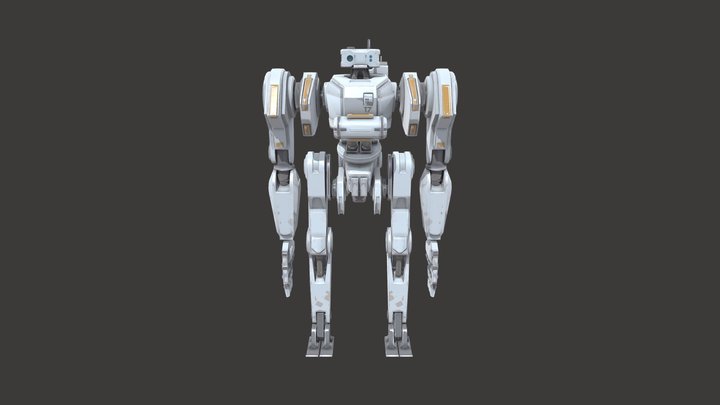 White Bot 3D Model