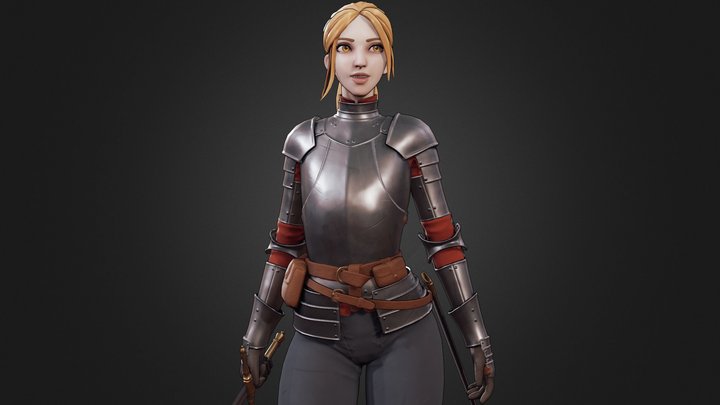 Knightess Claire - Unity3D Game-Ready Character 3D Model