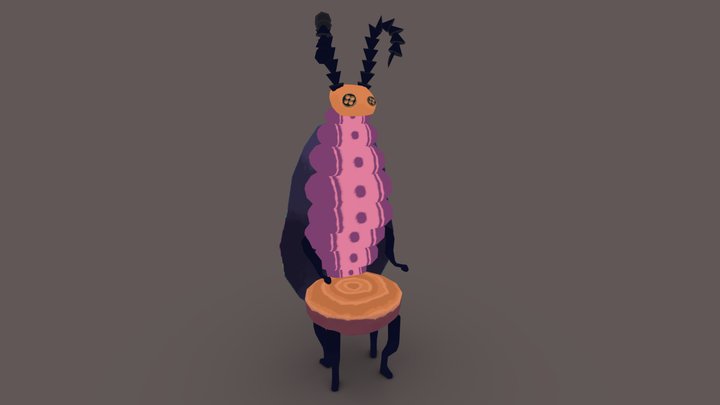 Coroline The Bug Chair 3D Model