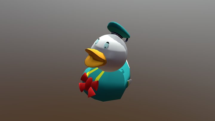 Rubber Duck - Donald Duck 3D Model