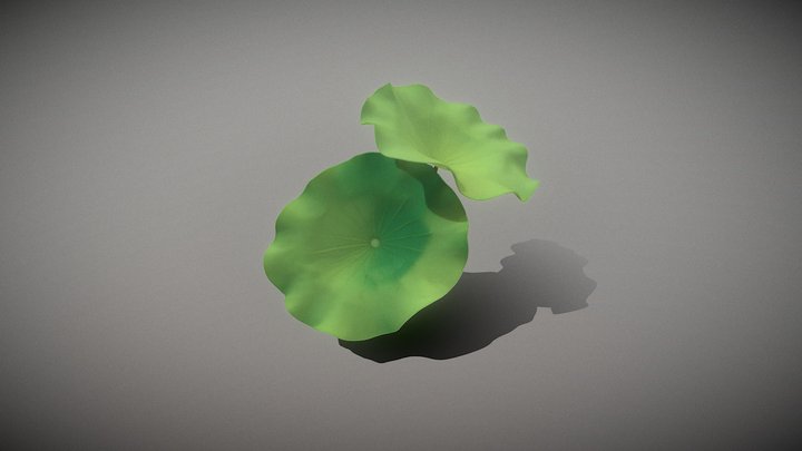 Single Lotus Leaf Cluster_Tt – Kostenloses 3D-Modell STL