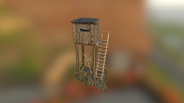 Hunting platform textured 3D Model