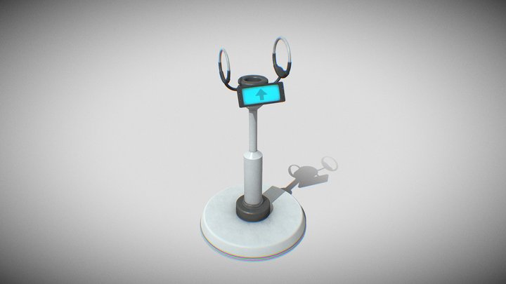 Portal RTX Assets | Portal Gun Stand 3D Model