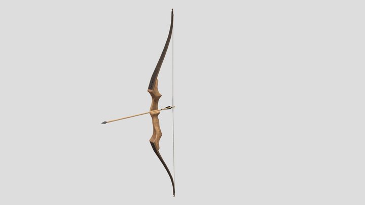 Bow and arrow 3D Model