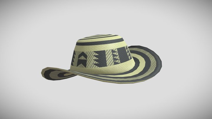 Sombrero Vueltiao - Colombia Low Poly 3D Model