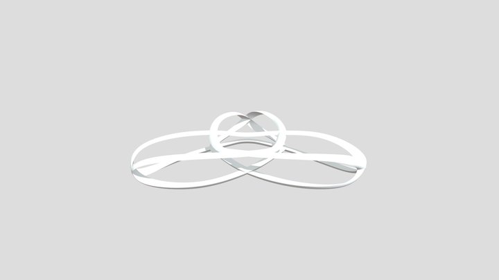 Celtic Trinity Knot Elegant Pendant 3D Model