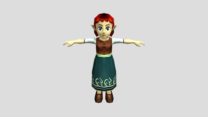 Anju - Majora's Mask 3D (Child form) 3D Model