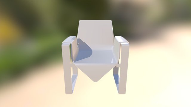 花巾包邊椅 3D Model