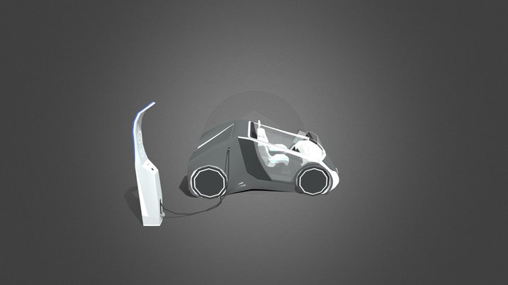 Automotive in Smartcity 3D Model