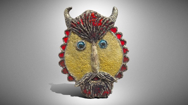 Diabeł  – ceramic relief – Free 3D Model STL
