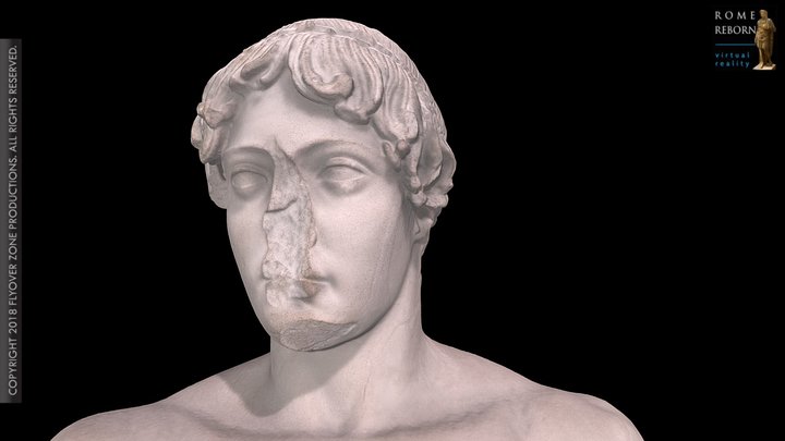 3D rendering of Apollo (Omphalos Type)