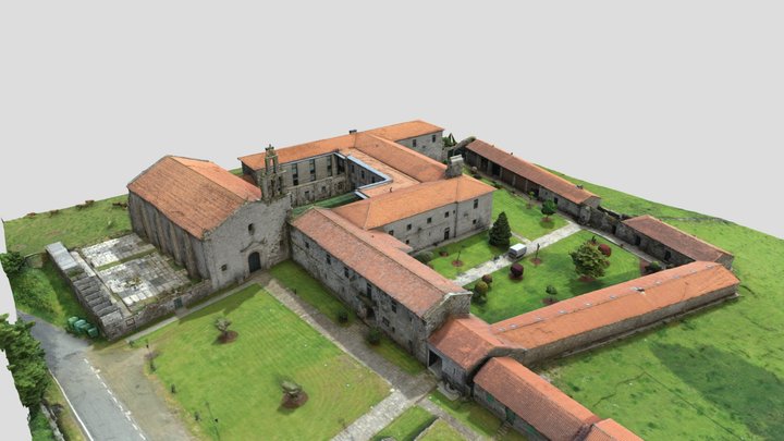 Monasterio de Aciveiro 3D Model