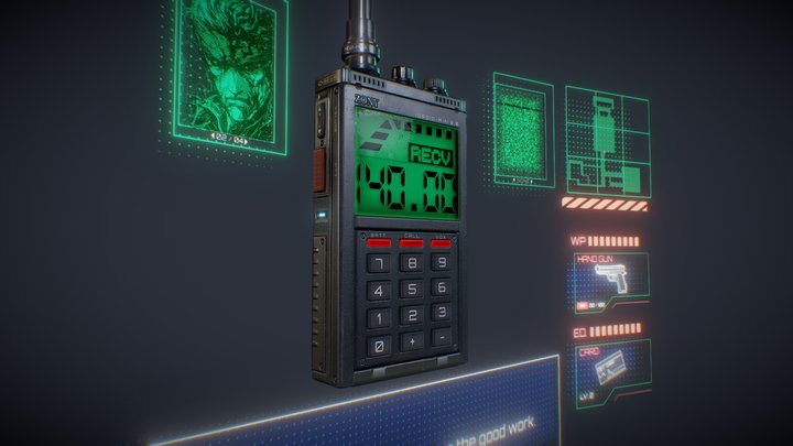 Metal Gear 2  -Codec - Remake [Fan Made] 3D Model