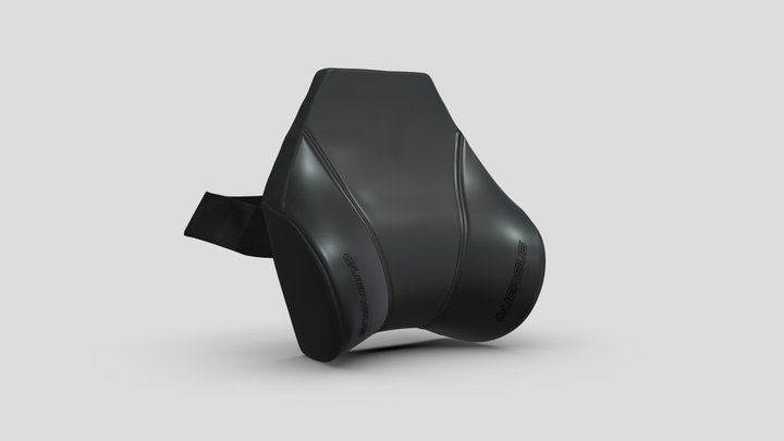 Headrest Cushion H.3.3 Black Accent for chair 3D Model