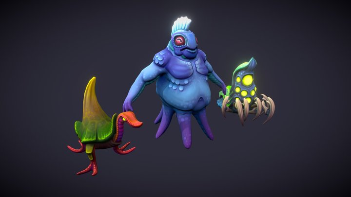 Monster design tests. 3D Model