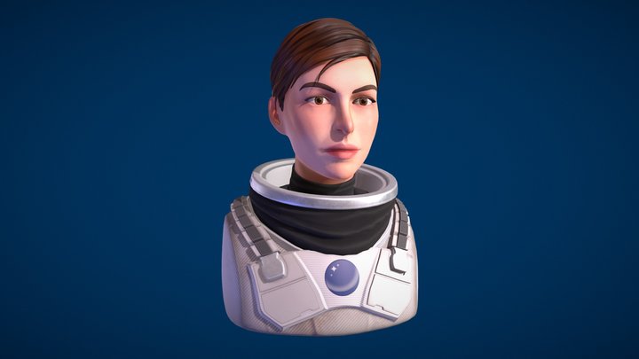 Anne Hathaway Bust - Interstellar 3D Model