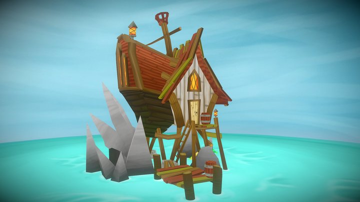 Island Hideout 3D Model