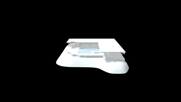 Stahl House by Pierre Koenig 3D Model