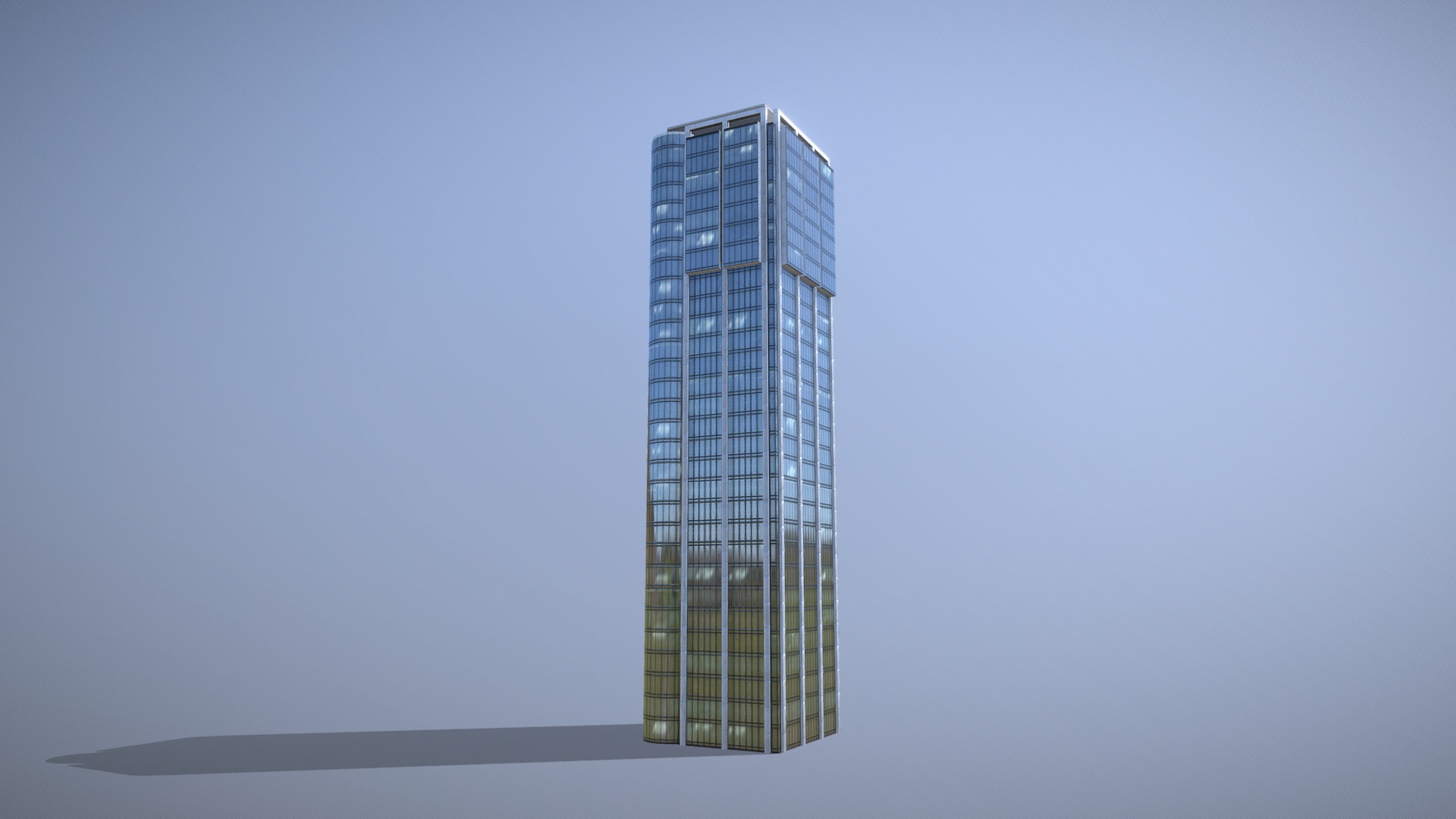 3D model Building Frankfurt_Eurotheum