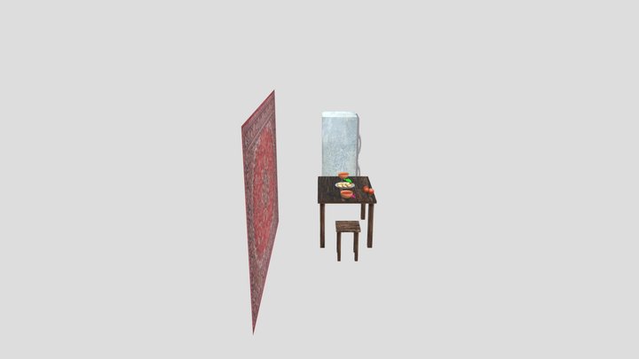 бабушкин дом в деревне 3D Model